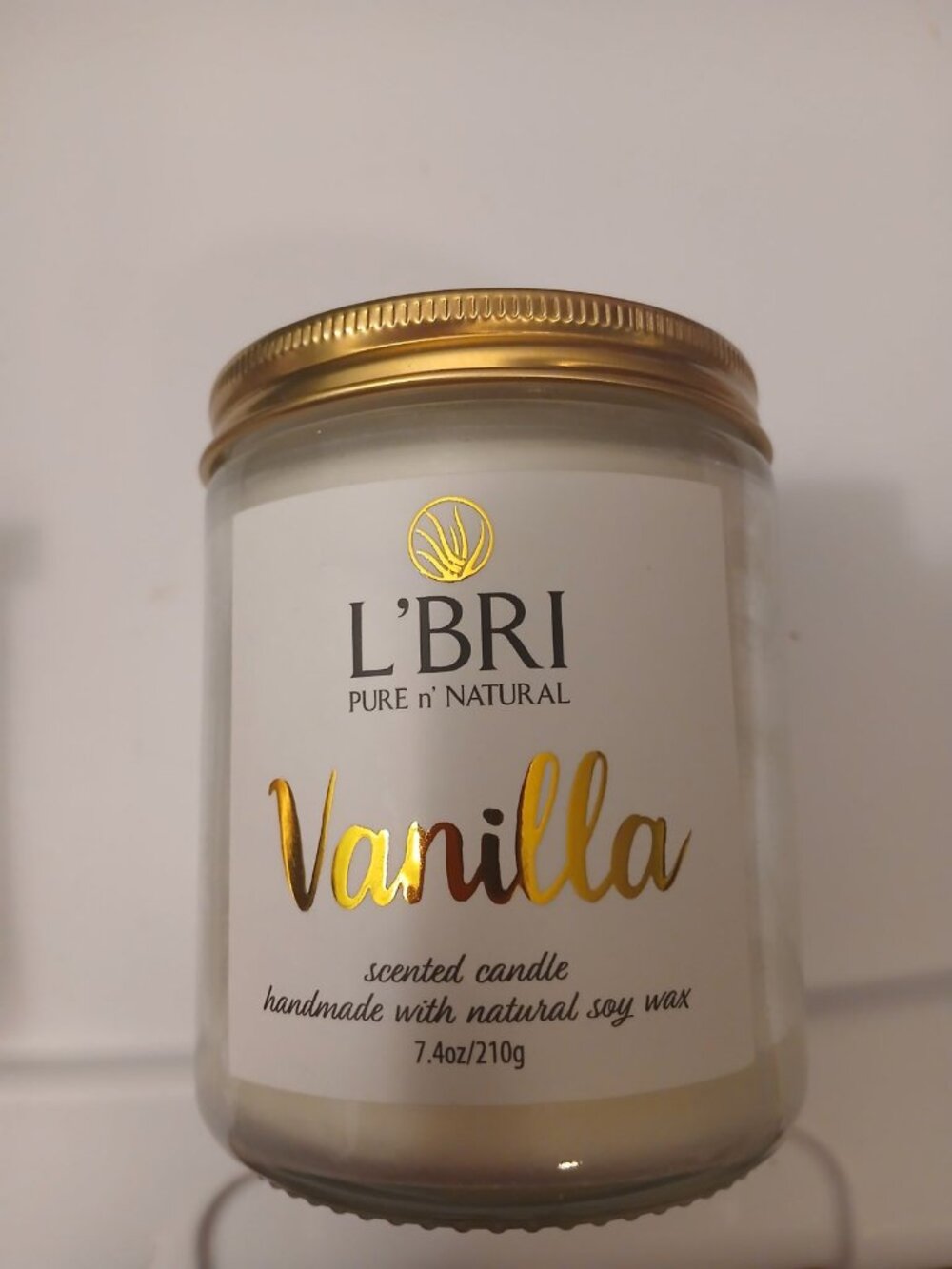 L'bri Pure n Natural Vanilla Candle NEW